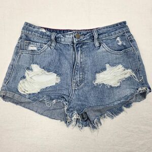 Cello Distressed Denim Cutoff Shorts Womens S